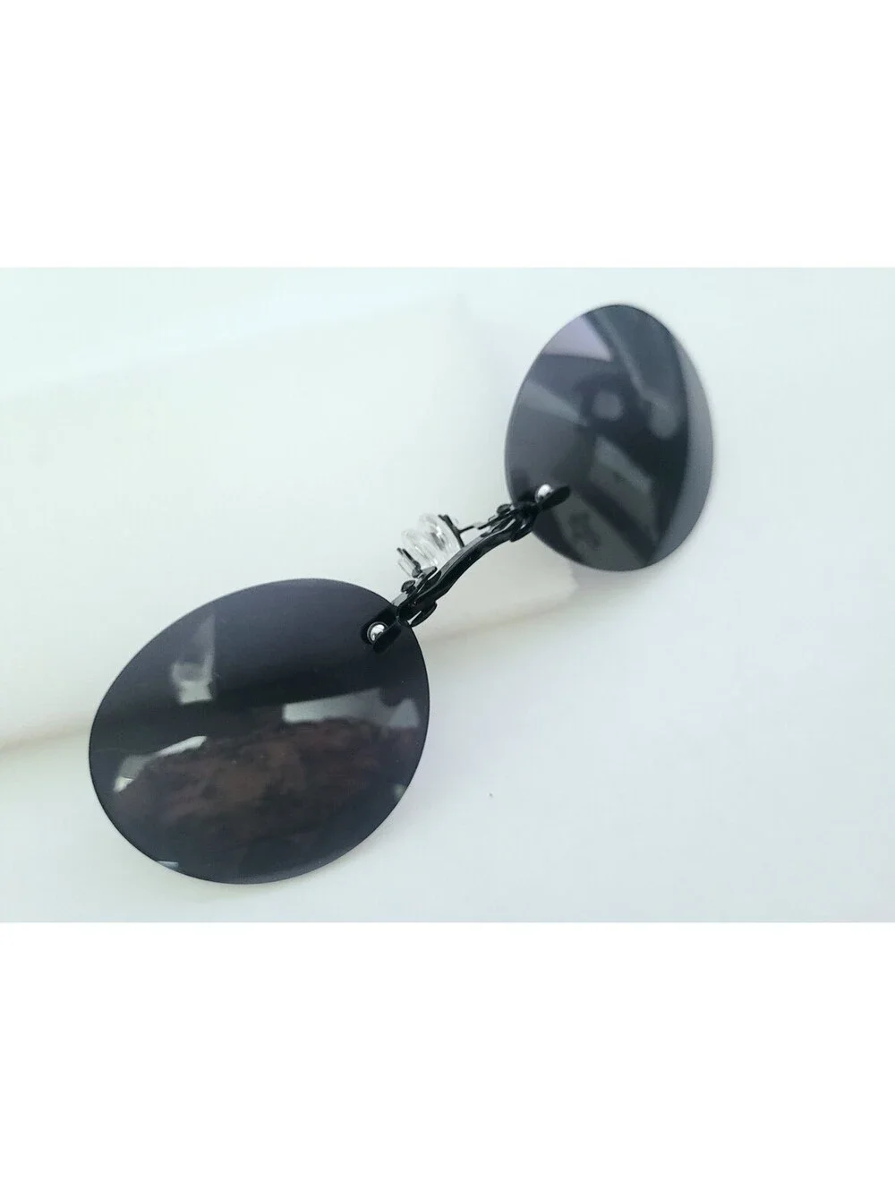 Vintage Pince-Nez Nose Clip Smoke Sunglasses Sci Fi‎ Movie